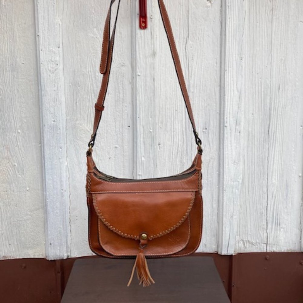 Patricia Nash Shoulder Bag, 12"x9.5", Brown